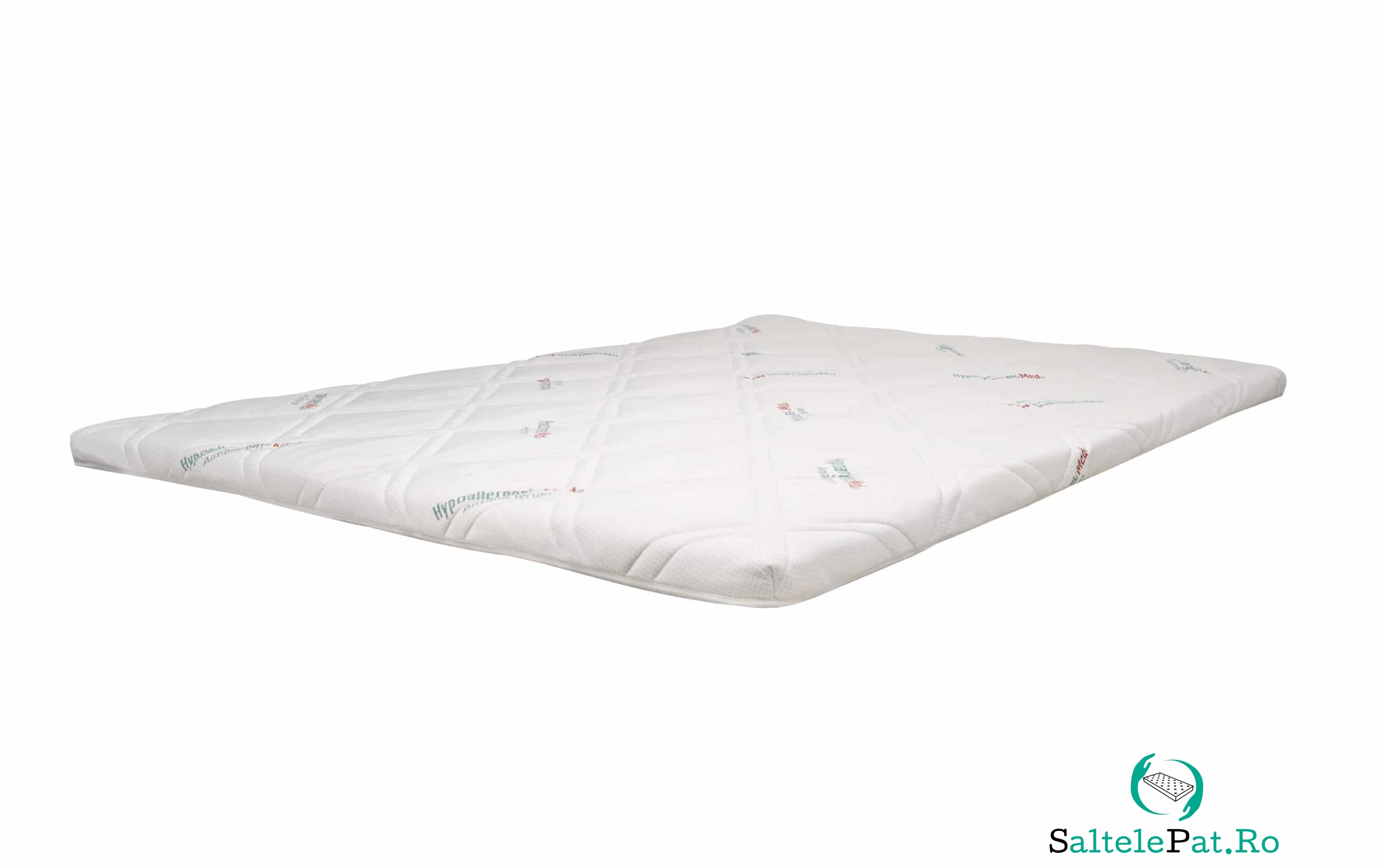 Topper HypoallergenicMed Antibacteria, 180x200x5, husa detasabila, lavabila si certificata Ultra-Fresh Antibacterial™