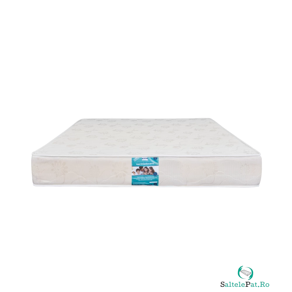 Saltea superortopedica Letto, arcuri Bonell, material Jaquard, alb, 200 x 22 x 160 cm