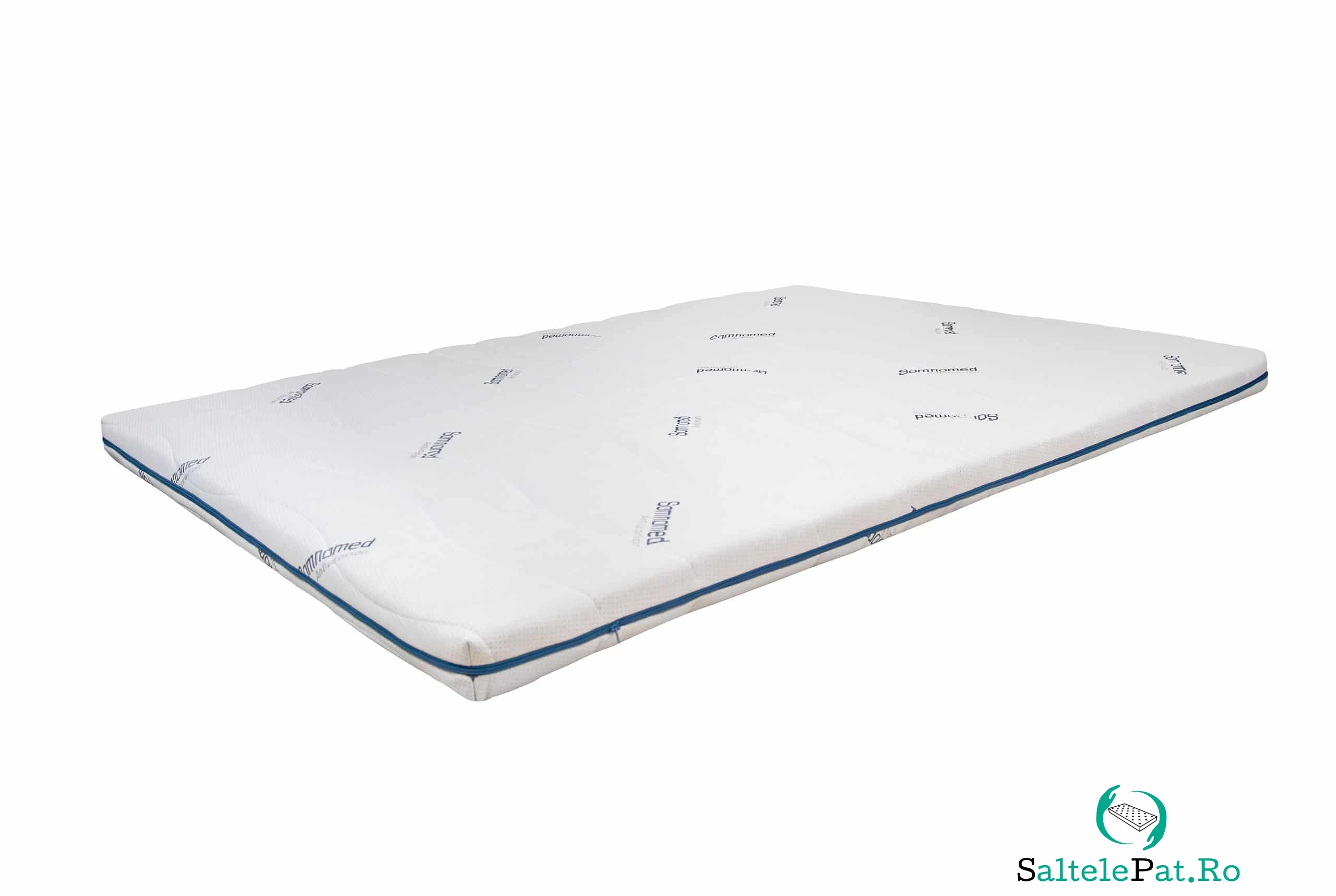 Topper 180x200, SomnoMed Antiacaria, pentru alergici, H 7cm, husa detasabila si lavabila la 418.18 lei ron