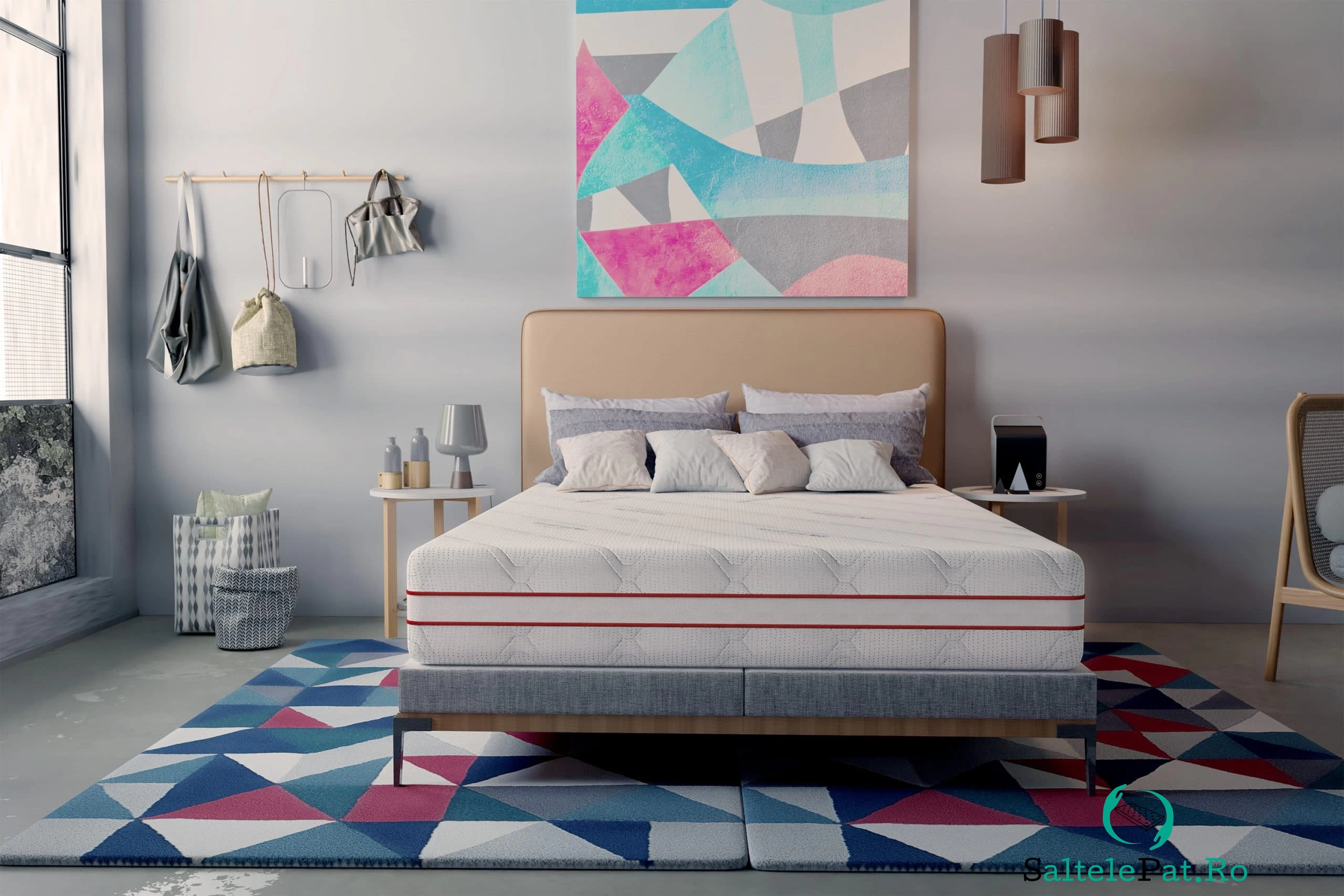 Saltea cu memorie Somnart Memory HypoallergenicMed Antibacteria 180x200, înălțime 18 cm, antibacterii, husă 3D detașabilă, fermitate medie la 1,062.86 lei ron