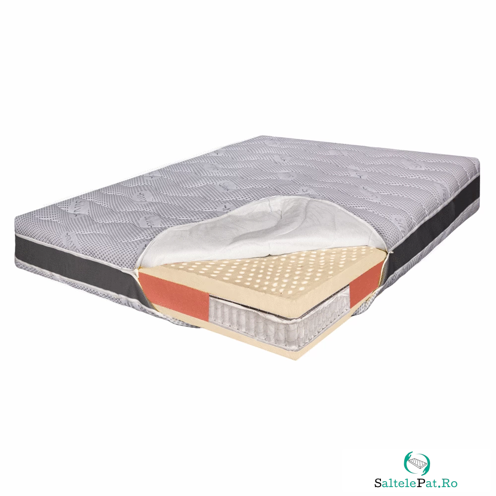 Saltea pat Ortopedica cu Arcuri Pocket, 90×200 – 100% Latex, Ioni de Argint, 26 cm, Hotel Range la 1,799.00 lei ron