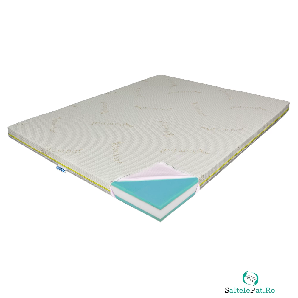 Topper Saltea Ortopedic 140x200 – Bio Bambus Smart 2+5+2 la 1,049.00 lei ron